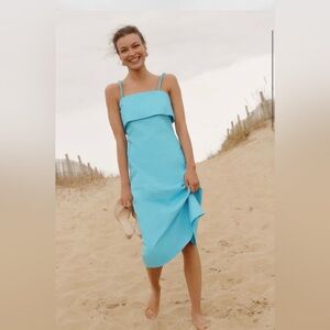 Hyacinth House Turquoise Midi Dress
